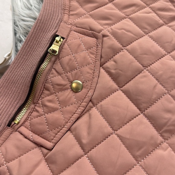 Love Tree Quilted Pink Vest with Gold Accents - Picture 3 of 13